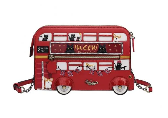 Vendula – London Cats and Corgis Bus – Pouch Bag – L'Antico e il Nuovo